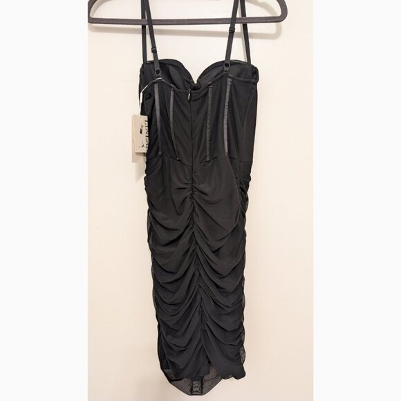 NWT Ruched Sleeveless Corset Bodycon Mini Dress (Club, Party, Cocktail, etc.) - Picture 3 of 3